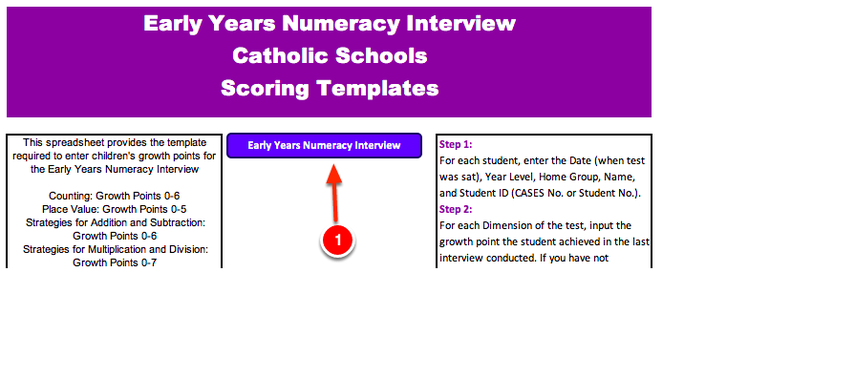 Step 4: Fill out all of the information in Column A-F