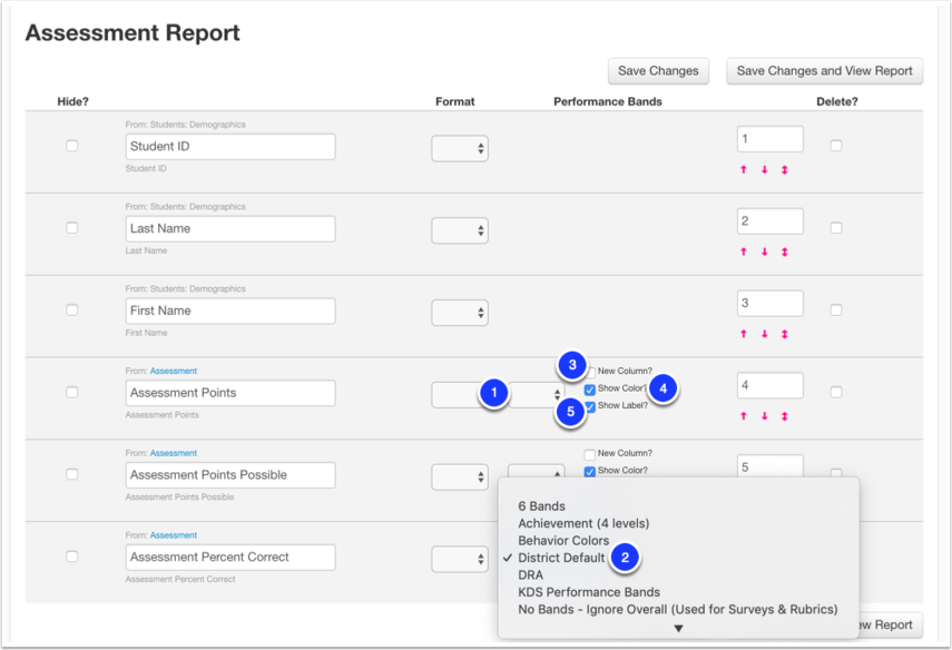 Using Performance Bands in Custom Reports DnA & ISE