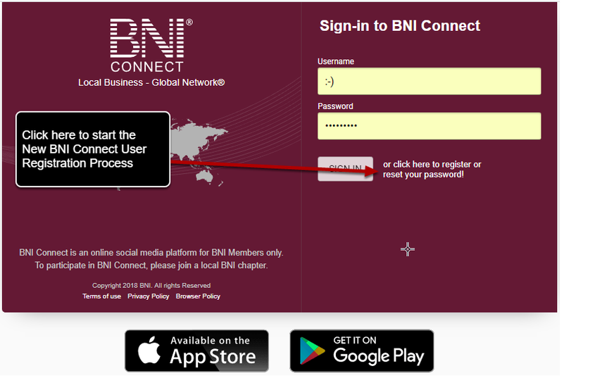 Establishing a BNI Connect User Account BNI Connect & BNI University
