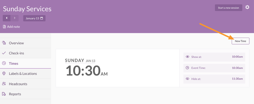 Create Times Locations Check Ins