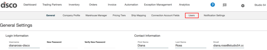 User Management Dsco Support