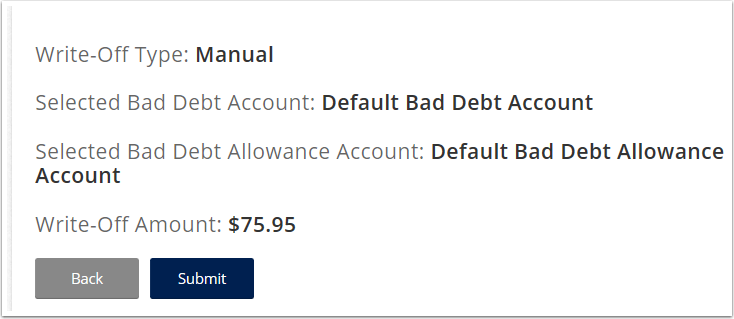 You will get a summary page with the option to submit.