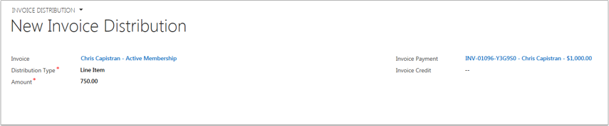 Invoice Distribution Fields