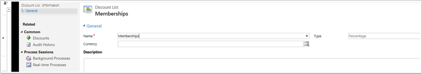 For New or Existing lists you will be able to edit the Name an Description here and link to other information. To change the type create a new list. 