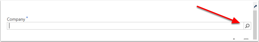 Select the look up icon