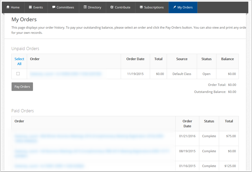 Customer Access Through the Portal