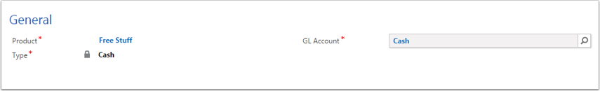 Product GL Accounts need to have a Type.