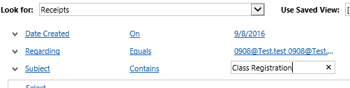 Navigate from Advanced Find