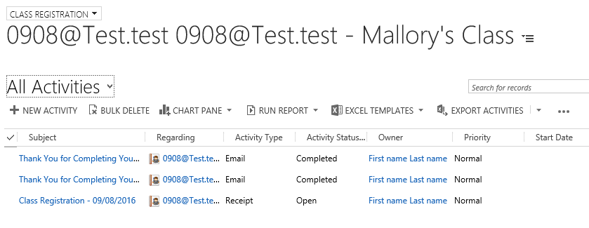 Confirm email sent