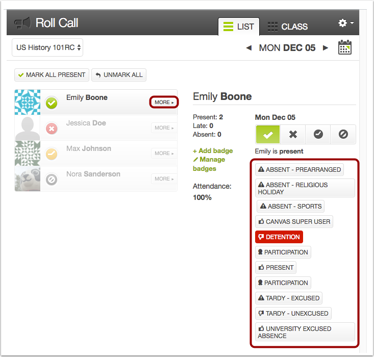 How do I take roll call using the Attendance tool? Canvas Community