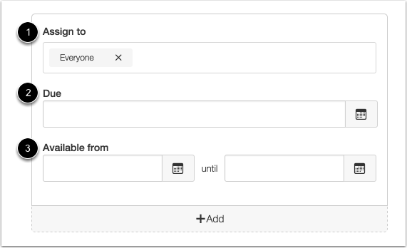 Edit Due and Availability Dates