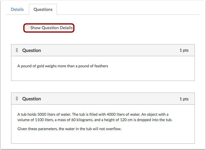 Canvas quiz essay question picture