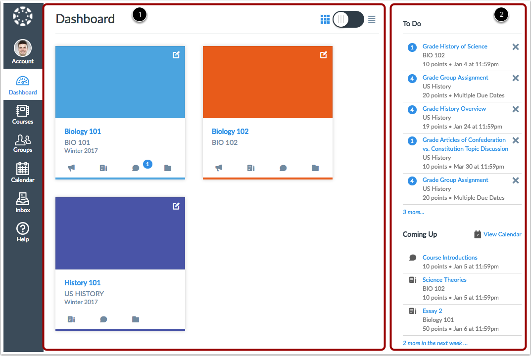 How do I use the Dashboard? Canvas Community