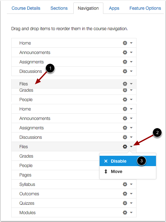 Reorder Navigation Links