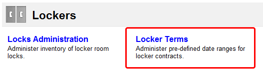 Lockers