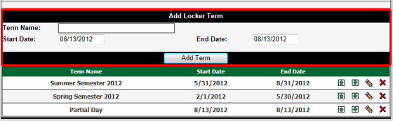 Add a Locker Term
