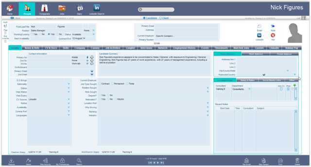 People - Form View - Candidates