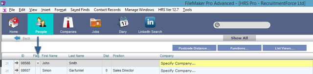 To omit or show records in list view
