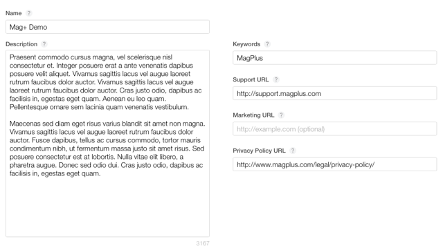 Review the metadata in the new version and make any changes to screenshots, description, etc.