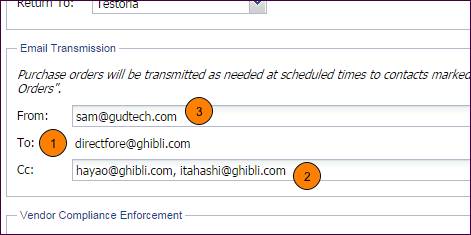 Email Transmission Settings