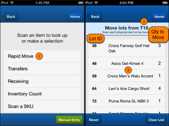 Put Away Multiple Items from a Tote