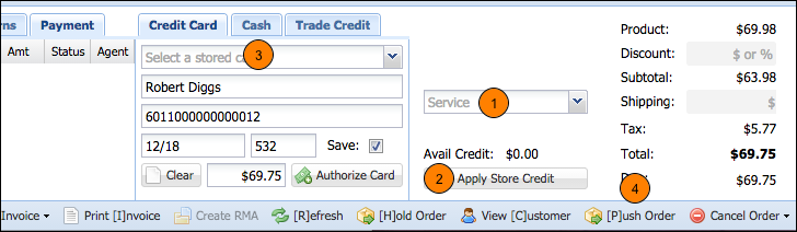Accept Payment and Submit the Order