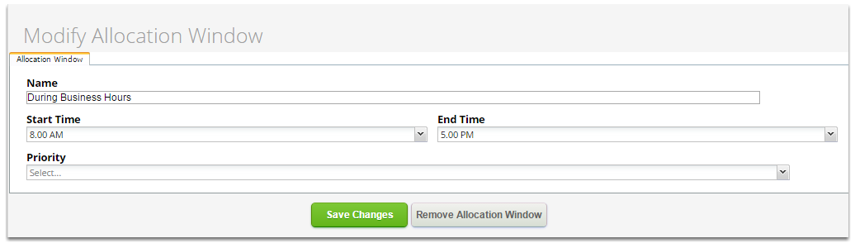 Change fields to suit your needs, hit Save Changes once done.
