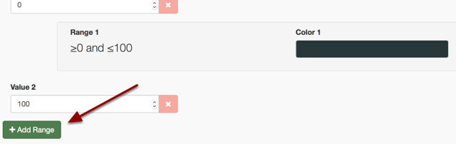 Step 6 (optional): Add a new Range by clicking the "Add Range" Button to add multiple score ranges