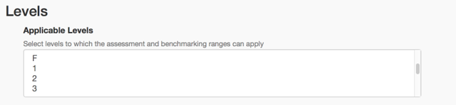 Step 4: Select the year levels the test will apply to