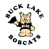 The Buck Lake Bobcats logo features a cartoon bobcat holding a graduation cap.