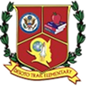 The DeSoto Trail Elementary school crest features a shield with various symbols.