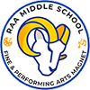 RAA Middle School logo featuring a ram's head with curved horns.
