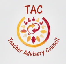 The Teacher Advisory Council logo features a circular design with text.