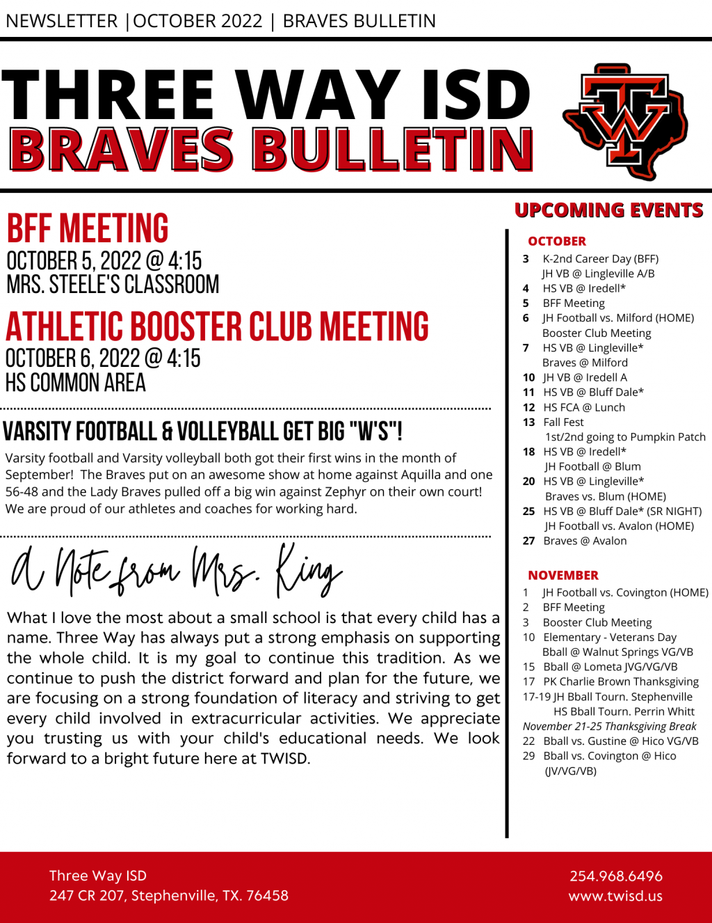 Three Way Independent School District Home