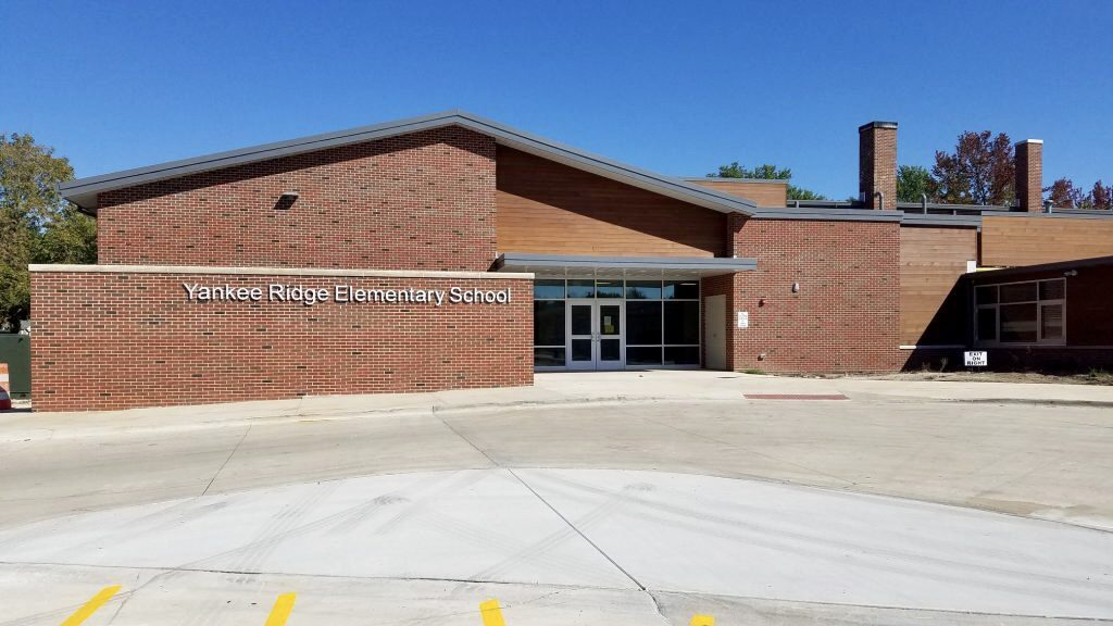 The exterior of Yankee Ridge Elementary School