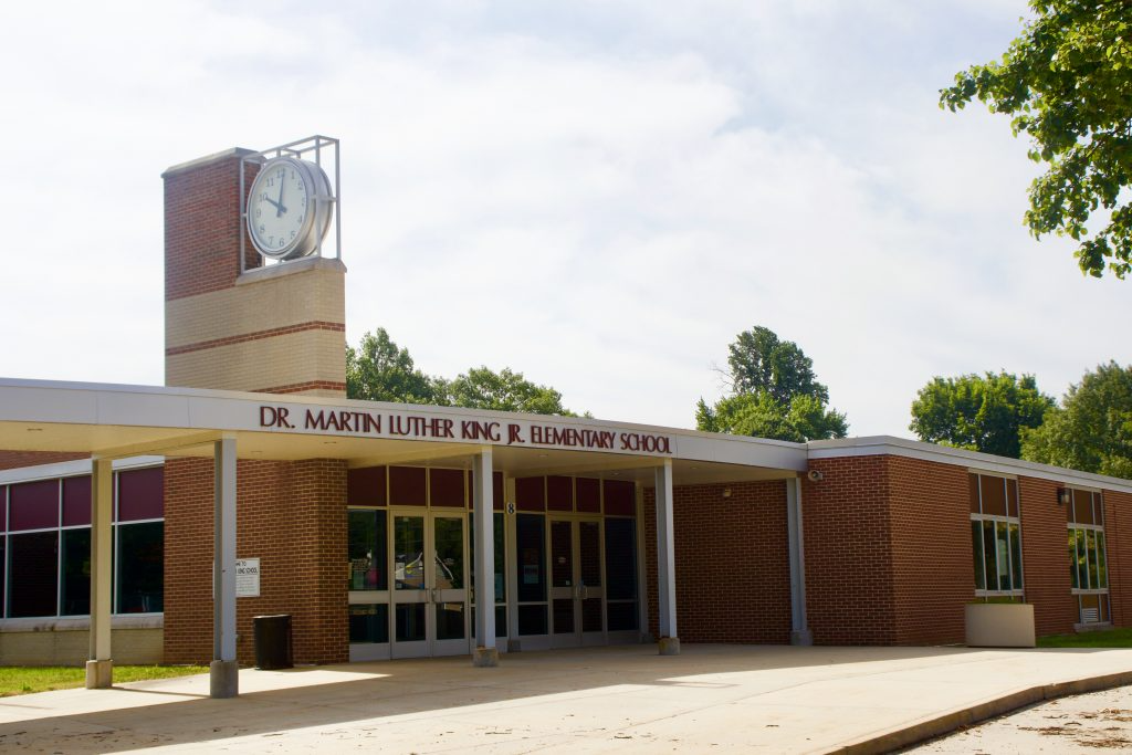 The exterior of Dr. Martin Luther King Jr. Elementary School.