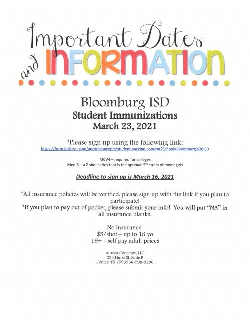 Bloomburg ISD Home