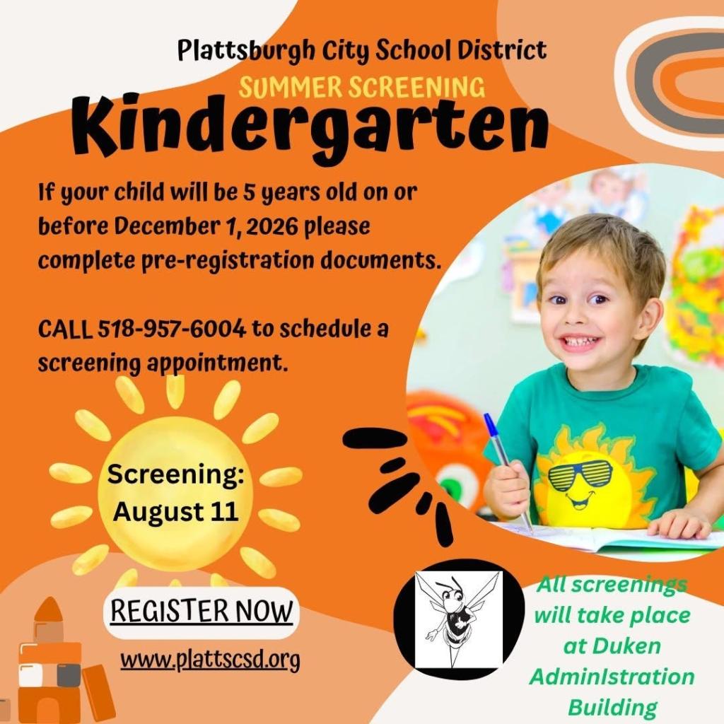 Kindergarten Screening Aug 11