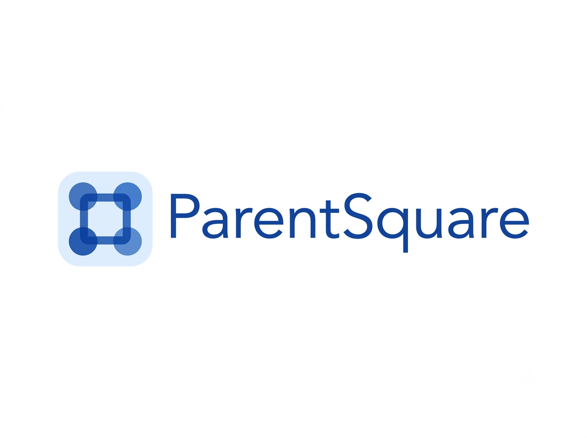 The ParentSquare logo, featuring a stylized blue icon and the text 'ParentSquare'.