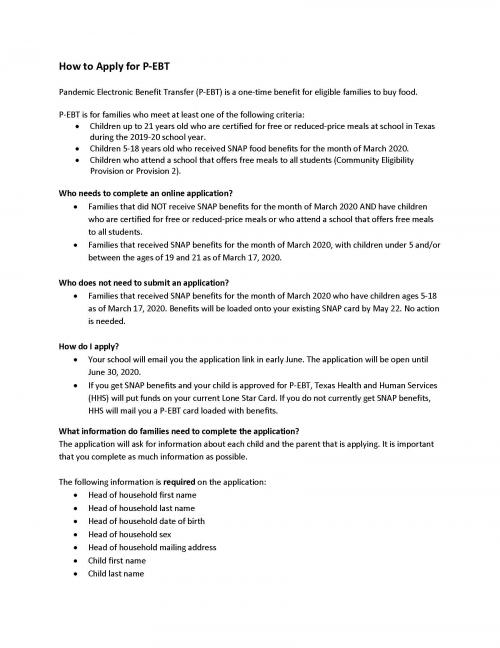 Buna ISD Food Service