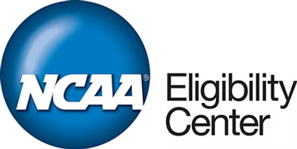The NCAA Eligibility Center logo, featuring a blue sphere with 'NCAA' and text reading 'Eligibility Center'.