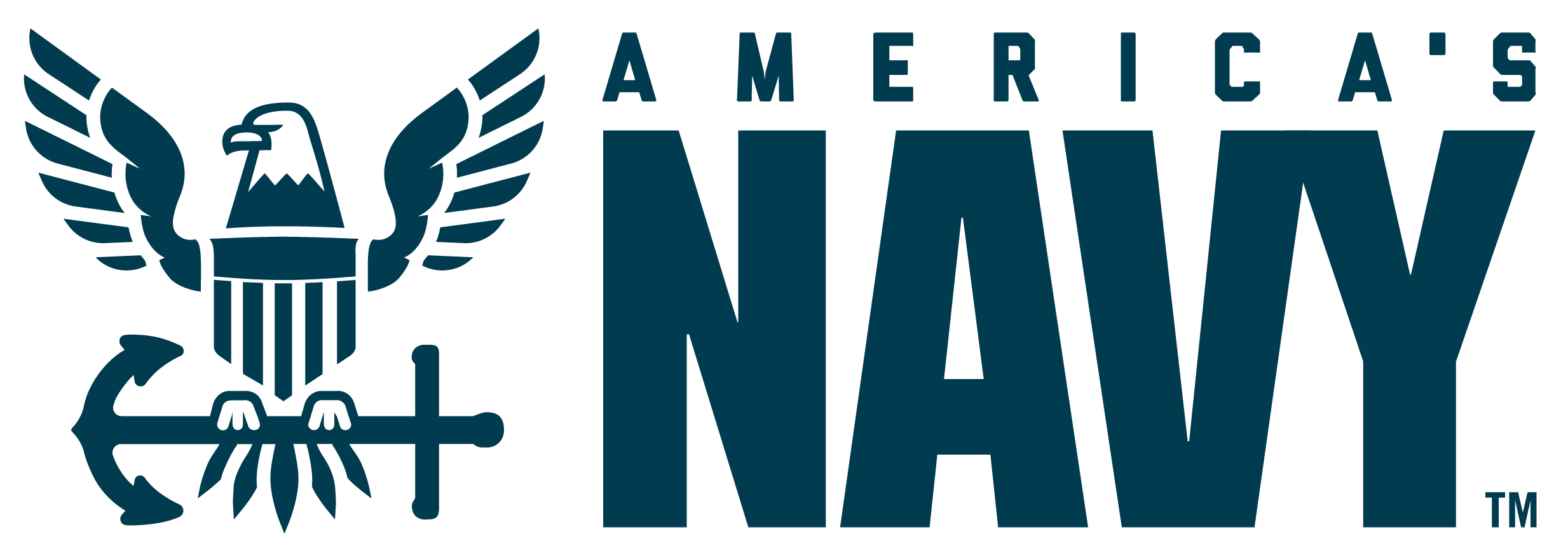 The official emblem of the U.S. Navy, featuring an eagle, anchor, and sword.