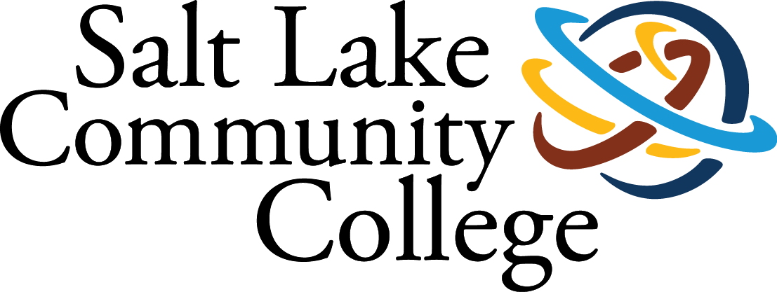 A colorful abstract logo featuring intersecting blue, yellow, and brown arrows and circular shapes against a black background.