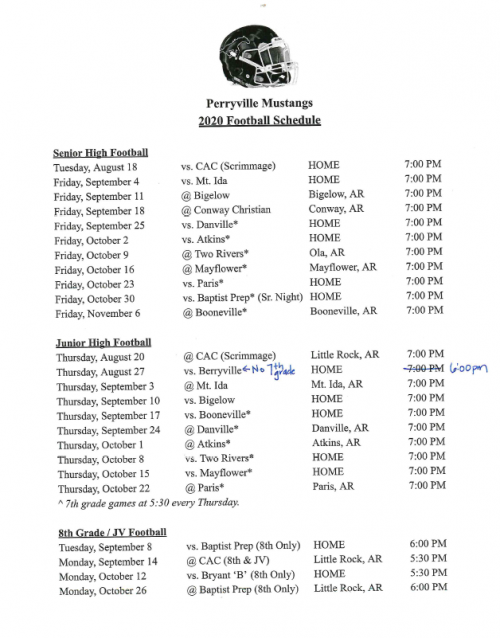 Perryville School District Football