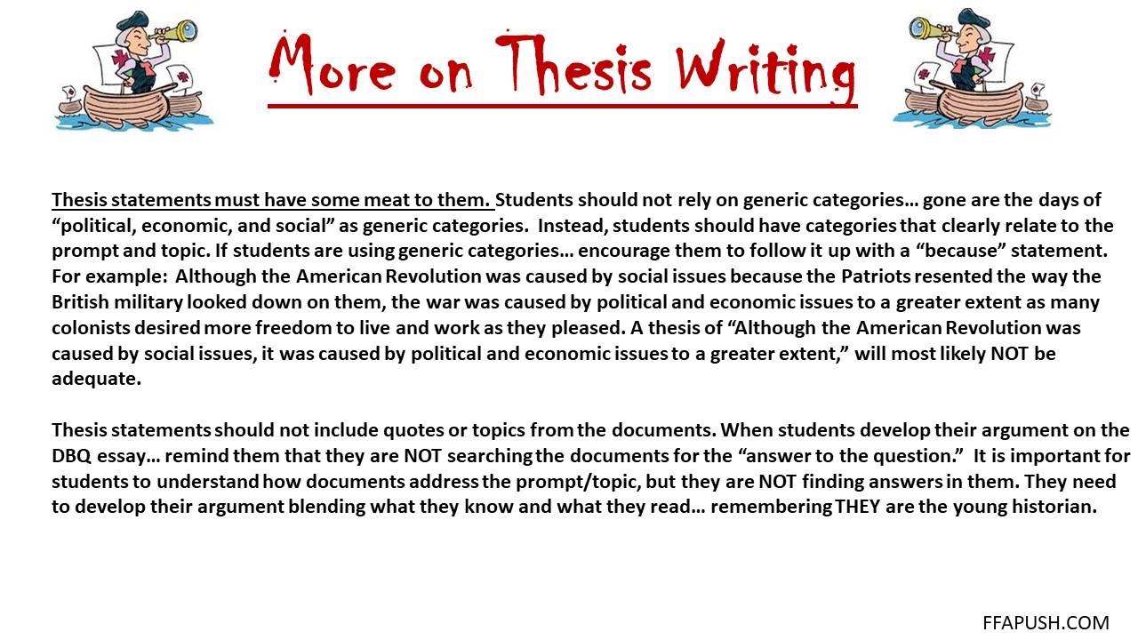 Apush dbq example 2020 picture