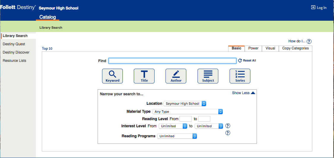 Seymour ISD ES Library