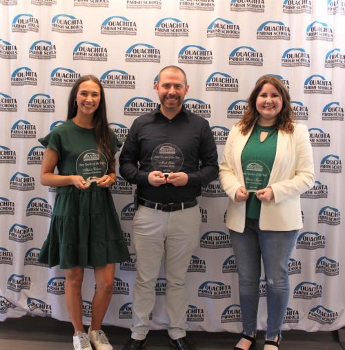 picture of three new teachers of the year