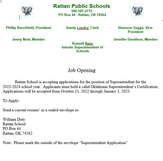 Rattan Public School Rattan Public Schools