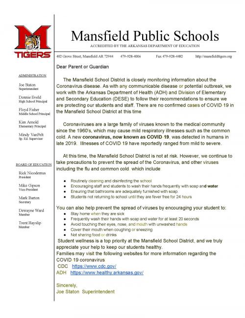 Mansfield School District Home