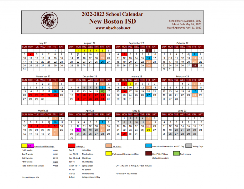 New Boston ISD - District News